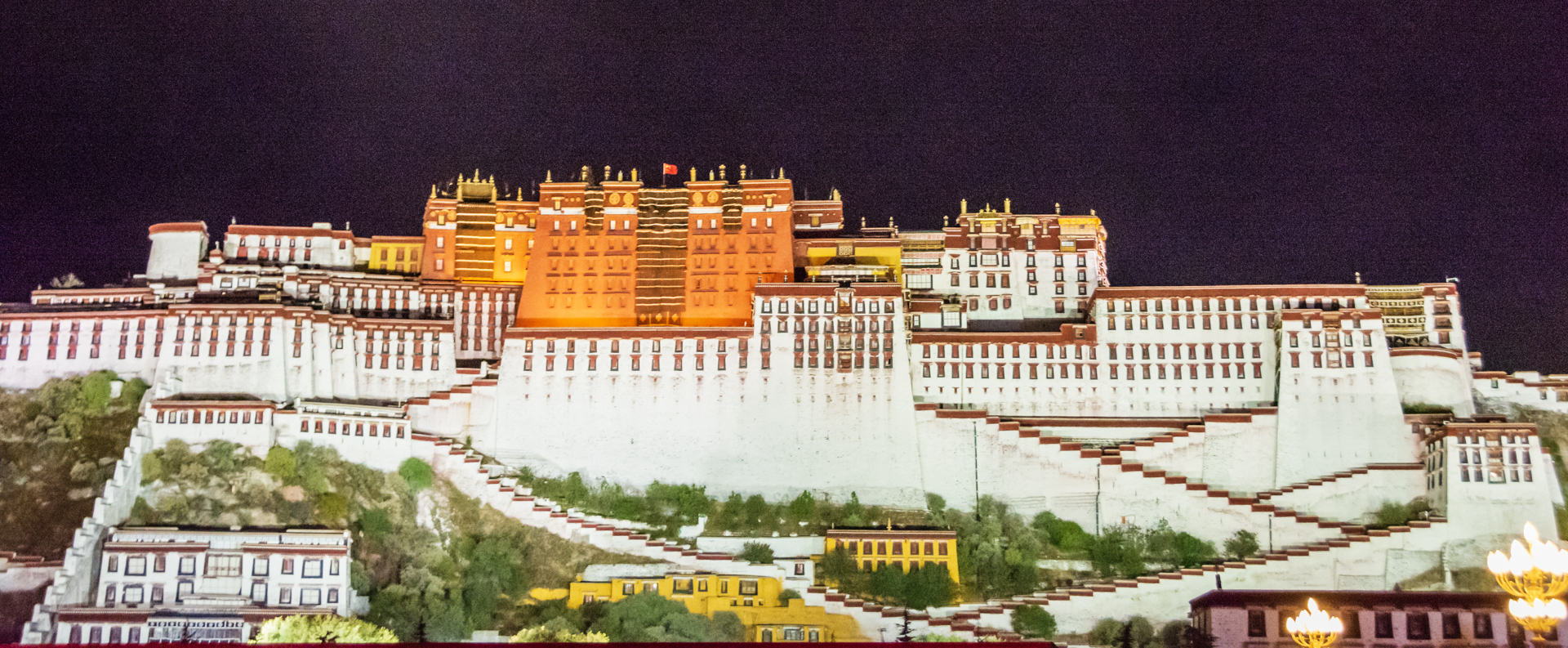 Lhasa Potala bei Nacht